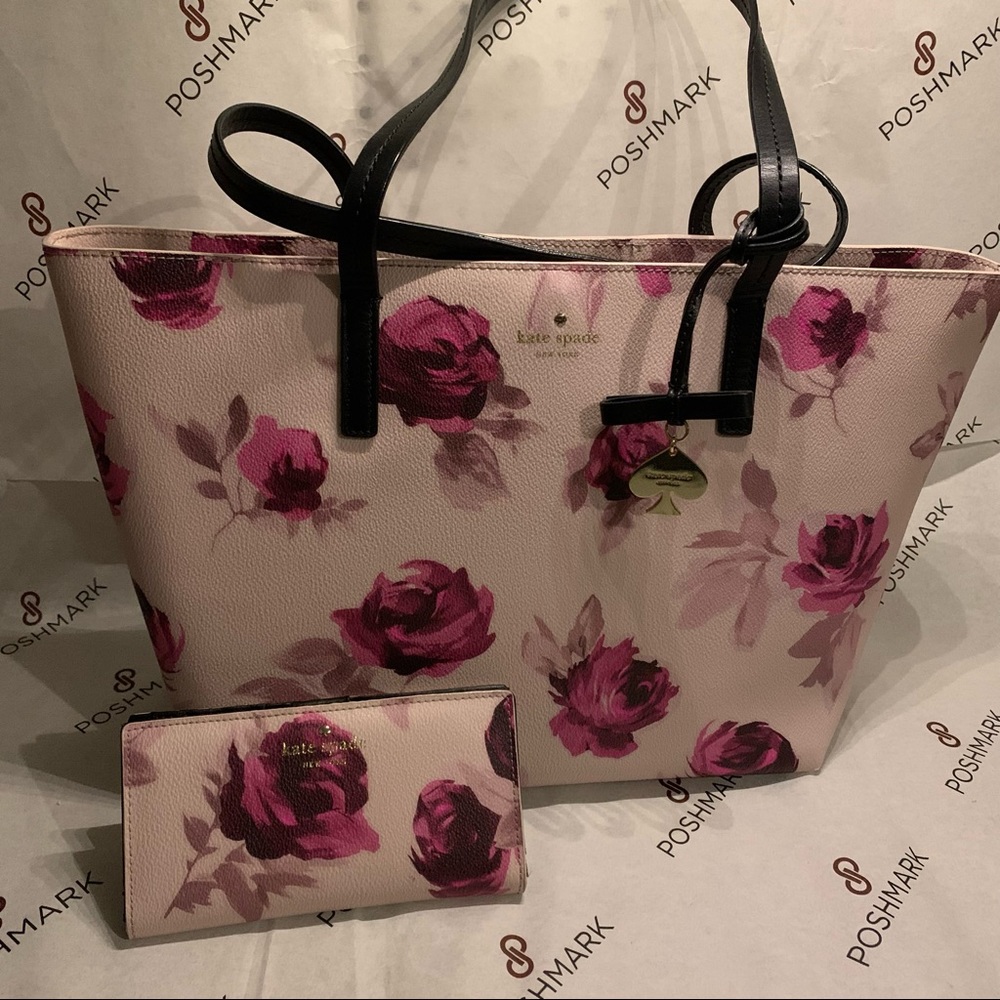 🆕 Kate Spade Floral Shoulder Bag with Wallet